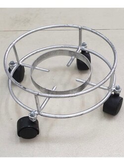 ฐานวางถังแก๊ส เหล็ก มีล้อ ใช้กับถัง แก๊สปิคนิค ขนาดน้ำแก๊ส 4 กก.