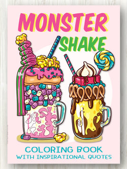 สมุดระบายสีมิลค์เชคแฟนซี Monster Milkshake Coloring Book