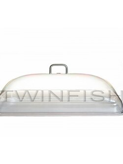 PCC-20 ฝาครอบอาหารใสมีหูจับสเตนเลส ขนาด 20 นิ้ว