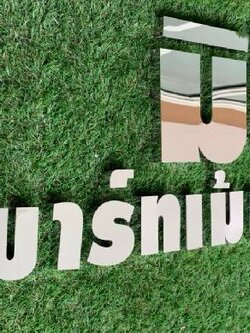 ป้ายอักษรสแตนเลสเงินเงา