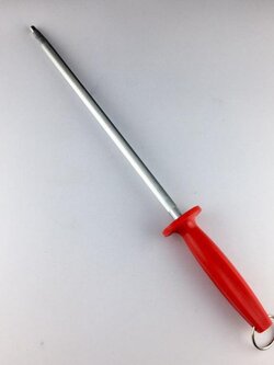 K90-SP90R ที่ลับมีด ด้ามจับพลาสติกสีแดง