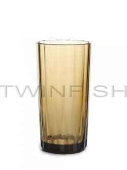 TCA-500 ถ้วยพลาสติกสีเหลืองอำพัน รูปแบบเหลี่ยมเพชร ความจุ 500 มล.