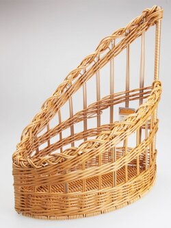 PBB25 ตะกร้าพลาสติกสาน วงรี