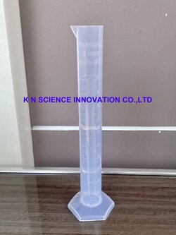 Measuring Cylinder ,Tarsons กระบอกตวงพลาสติกฐานหกเหลี่ยม เนื้อ PP T3450