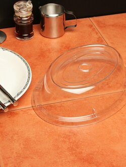 PCO-10 ฝาครอบจานใสแบบวงรี 10 นิ้ว