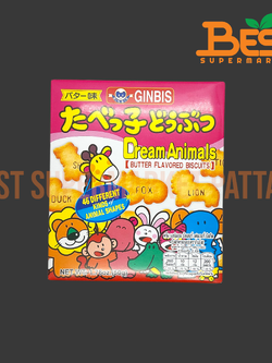 กินบิส บิสกิต รสเนย 50 กรัม.Dream Animals Butter Flavored Biscuits Ginbis Brand 50 g.