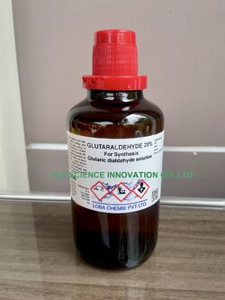 Glutaraldehyde (25% aqueous solution), LAB,500 ml, Loba 0396500500