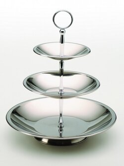 DT-4 ชั้นสเตนเลสวางผลไม้ หรือ ของทานเล่น 3 ชั้น