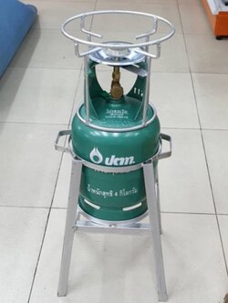 ถังแก๊สปิคนิค ของใหม่ มือ 1 ยี่ห้อ ปตท. จิ๋วแจ๋ว 4 กก. ไม่รวมน้ำแก๊ส พร้อมหัวเตา โครงปิคนิค และฐานรองถังแก๊ส