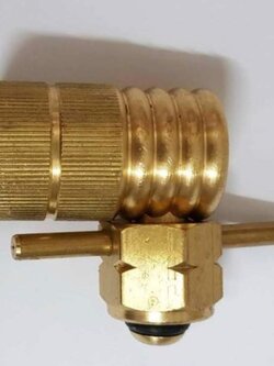 ข้อต่อปิคนิค สำหรับแปลงถังแก๊ส 4กก ทองเหลืองแท้