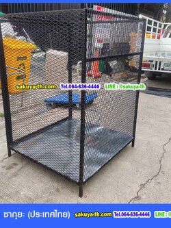 ตะแกรงทิ้งขยะขนาดใหญ่แบบมีประตู