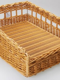 PBB56 ตะกร้าพลาสติกสาน เหลี่ยม