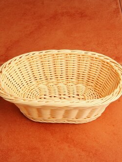 PBB-22 ตะกร้าพลาสติกสาน แบบวงรี