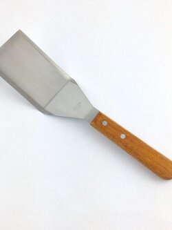 SCR-M1 ตะหลิวเทปันยากิเหลี่ยม ขนาดกลาง แบบขอบมีคม