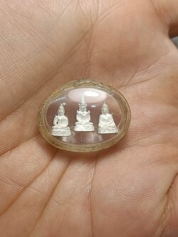 ชุดพระแก้วมรกต3ฤดูลอยองค์ สธ. พิมพ์จิ๋ว เนื้อเงินแท้ วัดบวรนิเวศฯ กทม (SKU-00565)