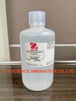 สารละลายบัฟเฟอร์ Standard Conductivity 84 uS/cm ,ปริมาตร 250ml, ยี่ห้อ OHAUS /USA 30100442