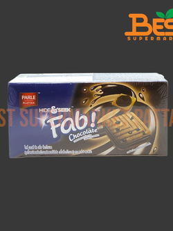 พาร์เล่ พลาติน่า ไฮด์ คุกกี้แซนวิชรสช็อกโกแลตชิพสอดไส้ครีม กลิ่นช็อกโกแลต 25กรัม. x 12ซอง.Parle Platina Hide&Seek Chocolate Flavoured Choco Chip Sandwich Cookies 25g. x 12packs.