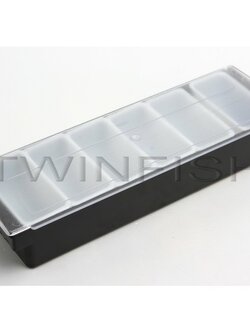 PCH-6 กล่องใส่เครื่องปรุงหรือเครื่องเคียงพลาสติก 6 ช่อง