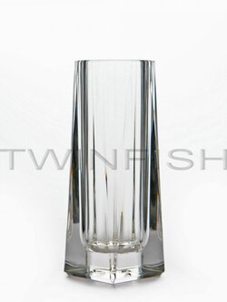 AV-2 แจกันอคิลิคใสลายทางก้นหนา