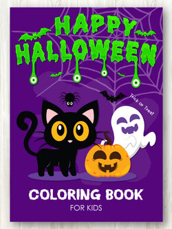 สมุดระบายสีฮาโลวีน Happy Halloween Coloring Book