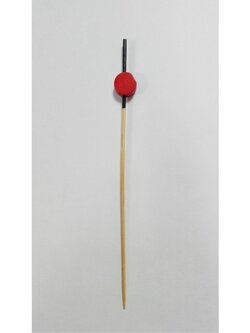 WCP220 ไม้จิ้มค็อกเทลหรือไม้บาร์บีคิวสีแดงแบบกลมแบน