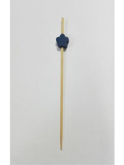 WCP180 ไม้จิ้มค็อกเทลหรือไม้บาร์บีคิวสีน้ำเงินแบบดอกไม้