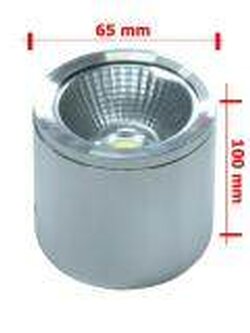 HITEK โคมอลูมิเนียมทรงกระบอกติดเพดา LED 5W Daylight ไซส์มินิ 65x100 mm