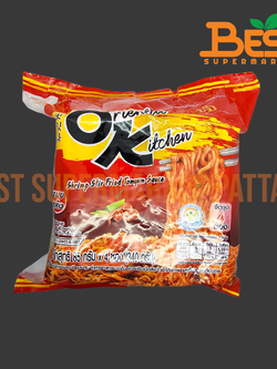 มาม่า ออเรียนทัลคิตเชน รสกุ้งผัดซอสต้มยำ 4ซอง x 85กรัม.Mama Dried Instant Noodles Oriental KitChen Shrimp Stir Fried TomYum Sauce Flavour 4packs x 85g.