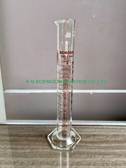 Cylinders, Graduated, Single Metric Scale, with Pour Out, with Hexagonal Base, Class A, with Batch Certificate 3021