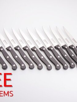 Twin Fish ชุดมีดสเต็ก 12 ชิ้น