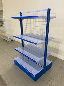 ชั้นวางสินค้า มินิมาร์ท 2 ด้าน 1 ช่อง : 90x75x150 CM สำเนา