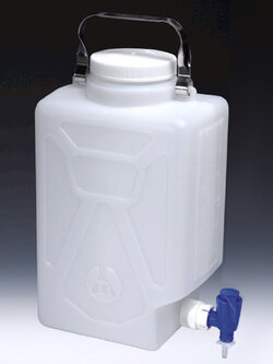Rectangular Carboy with Spigot, HDPE, ยี่ห้อ Nalgene™ (**เช็คสต็อคสินค้าก่อนสั่งซื้อ**) 2320