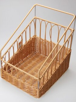 PBB55 ตะกร้าพลาสติกสาน เหลี่ยม