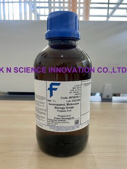 Iso-propyl alcohol, Molecular biology grade, Confirm to IP/BP (2-Propanol, Propan-2-ol) , 1 L , Fisher Bio BP2618-1