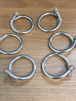 ส่งฟรี ห่วงรัดผ้าเช็ดปากกลมปลายเชือกพันเกลียว 6 ชิ้น/ชุด NAPKIN RING # TWIN FISH รหัส NR-4