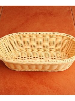 PBB-23 ตะกร้าพลาสติกสาน แบบวงรี