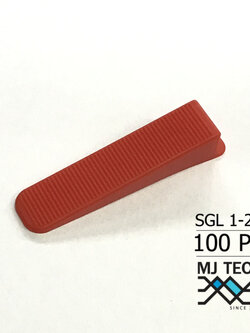 MJ-tech ตัวปรับระดับ ตัวปรับระดับกระเบื้อง ลิ่มปรับระดับ พื้นกระเบื้อง ระดับผนังกระเบื้อง 88x21x15mm tile leveling SGL 2-1 จำนวน 100 ตัว