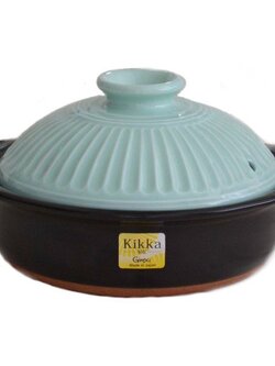 194-0911 Kikka 9 go หม้อเคลือบดินเผา(GINPO) ขนาดบรรจุ 2.7 ลิตร