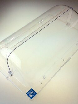 PBC-3 ฝาครอบอาหารเหลี่ยมใสเปิด-ปิด 2 ด้าน