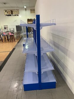 ชั้นวางสินค้า มินิมาร์ท แบบ 2 ด้าน 2 ช่อง 180x75x150 CM สำเนา