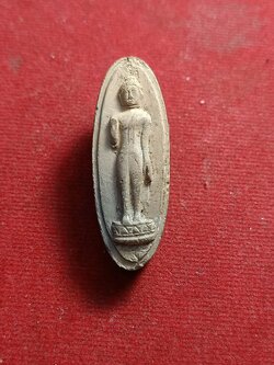 พระประทานพร เนื้อดินเกาะยอผสมผง อาจารย์นำ วัดดอนศาลา พัทลุง(SKU-01328)