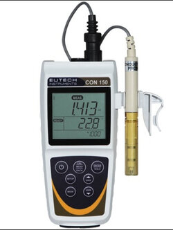 เครื่องวัดค่าการนำไฟฟ้า,TDS และอุณหภูมิ รุ่น Cyber scan Diamond Series CON 150 ,ยี่ห้อ Eutech CON 150