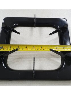 ขาตั้งหม้อ กระทะ เตาแก๊ส ฐานเหลี่ยม สำหรับเตาแก๊ส ขนาด 10 นิ้ว (สีดำ)