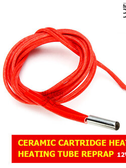 ฮีทเตอร์แท่ง Heating Tube Reprap DC 12V/24V 40W Ceramic Cartridge Heater for Hot End J-Head 6*20mm