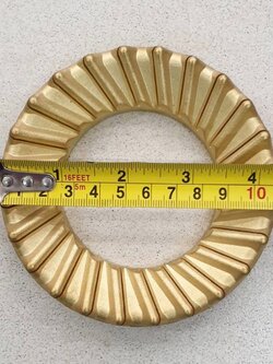 ฝาเฝืองทองเหลืองแท้ 100% วงนอก LUCKY FLAME หัวเตา รุ่น HQ-111, HQ-112