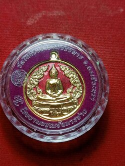 เหรียญลงยาหลวงพ่อโสธร รุ่นอัญเชิญขึ้นจากน้ำ 243 ปี วัดโสธรวรารามวรวิหาร จ.ฉะเชิงเทรา ปี 2556 รุ่น 3 (SKU-08526)