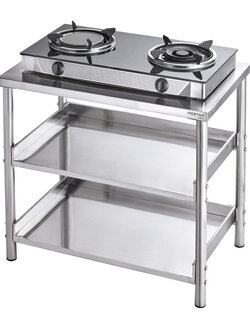 โต๊ะวางเตาคู่ MEX MESTER SH 8071-1 สเตนเลส