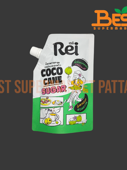 เรย์ น้ำตาลหวานละมุน จากอ้อยและมะพร้าว 120 กรัม. Rei Coco Cane Sugar 120 g.