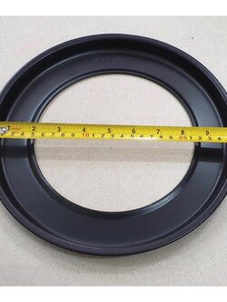 จานเหล็กเคลือบสี รองขากระทะ เตาแก๊สตั้งโต๊ะหรือแบบชั้น มีขา ขนาด 10 นิ้ว