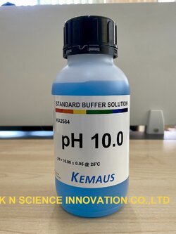 pH buffer 10.0 Colour Coded Blue Indicator KemAus KA2564